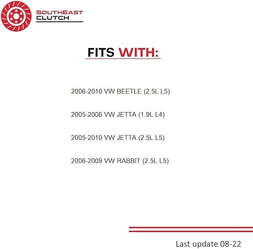 Miniatura 7 de Kit de conversión de embrague y volante del sureste compatible con Beetle Rabbit TDI 2.5 Wolfsburg Value Edition Gl Gls S Se Sport Hot Wheels