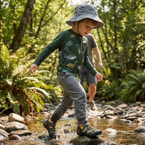 Image of Wide Toe Box Toddler Sandals Water Shoes Boys Girls Quick Dry Summer Beach