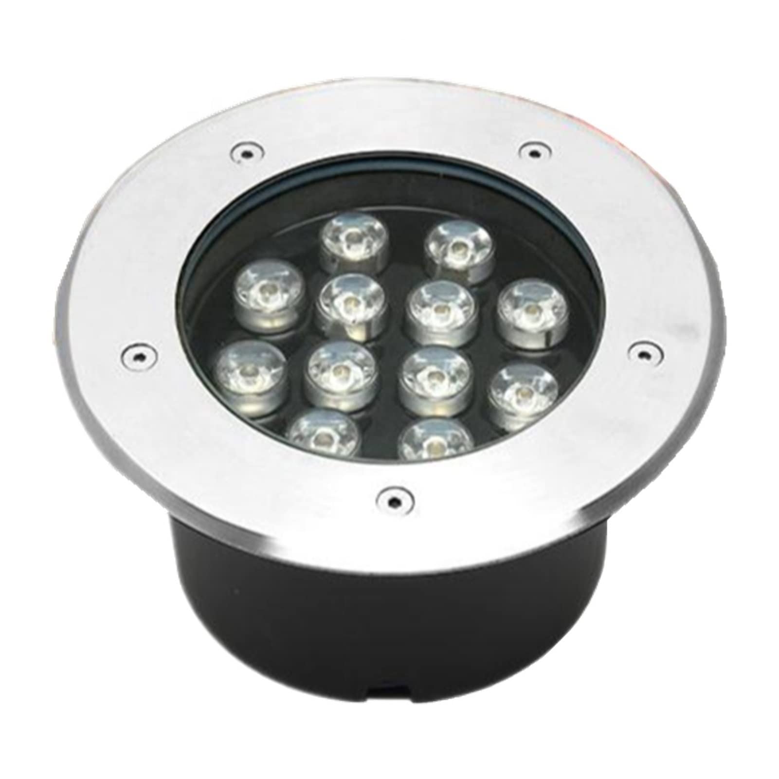 LGJEGD Led Outdoor IP67 Waterproof Embedded Spotlight, AC100-240V Tree Illumination Lights Projection (Color : White, Size : 12w)