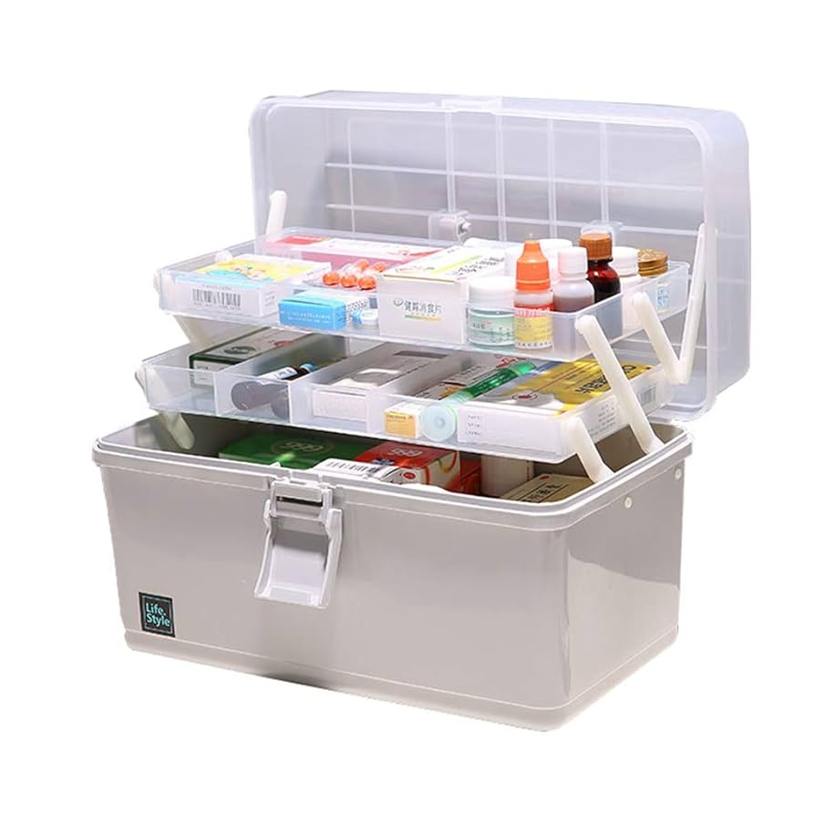 救急箱 薬箱 収納箱 ツールボックス 応急ボックス 多機能収納ケース 携帯7B Amazon.co.jp: 救急箱 薬箱 収納箱 ツールボックス 応急ボックス