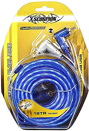 Triple Shield RCA Interconnect Cables with Drain Wire Car Amp 18 FT.