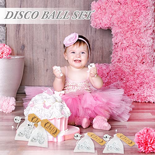 108 Pcs Mini Disco Ball Keychain With Organza Bags And Thank You Tags Mirror Disco Balls Bulk Disco Birthday Party Favors Christmas Gift For Christmas Tree 70S 80S Disco Ornaments Cowboy Cowgirl Decor #TOP3