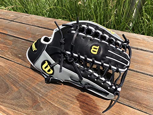 Wilson A2000 12.75-Inch Superskin Baseball Glove, Grey/Black/White, Left (Right Hand Throw) #TOP5