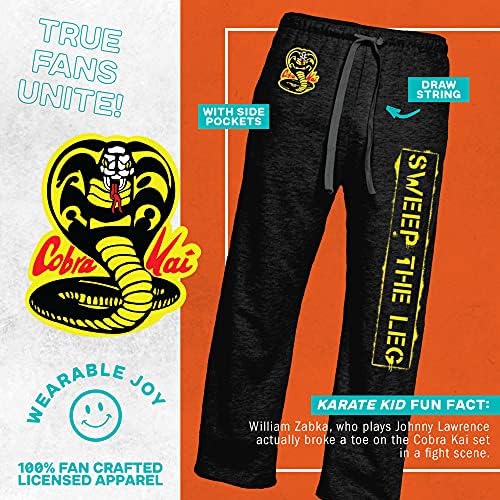 Ripple Junction Cobra Kai Sweep The Leg TV Show Adult Pajama Lounge Pants3