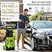 High Pressure Washers w/ 8 Level Touch Screen 100-200bar, Flow Rate: 280-500l/h, Coverage: max. 60㎡/h, Foam Cannon and Adjustable 6-in-1 Nozzles, Jet Washer Power Washers for Patio/Car/Home Cleaning