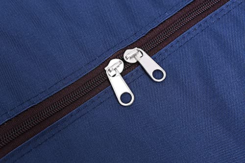Large Blue Duffel Storage Bag - Premium-Quality Heavy Duty 600D Polyester Oxford Cloth with Handles and Reinforced Seams - 42" x 16" x 20" Inches (110 x 40 x 52 Centimeters) - Thumbnail 5