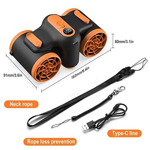 Ventilador de cintura portátil pessoal com bateria de 10.000mAh ventilador elétrico portátil ultra s