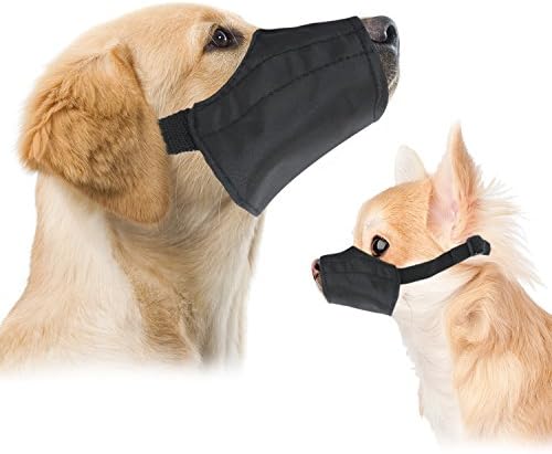 Downtown Pet Supply - Quick-Fit Dog Muzzle for Grooming - Pet Care & Dog Grooming Supplies - Soft Nylon Muzzle with Safety Buckle - Size 0 - Muzzle for Small Dog