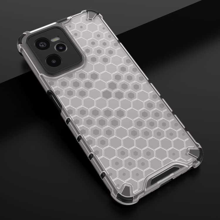 Image of Prime Retail Hard PC Back Case Cover for Realme C35 Anti Slip Ultra Thin Shockproof Reinforced Corners (Transparent)