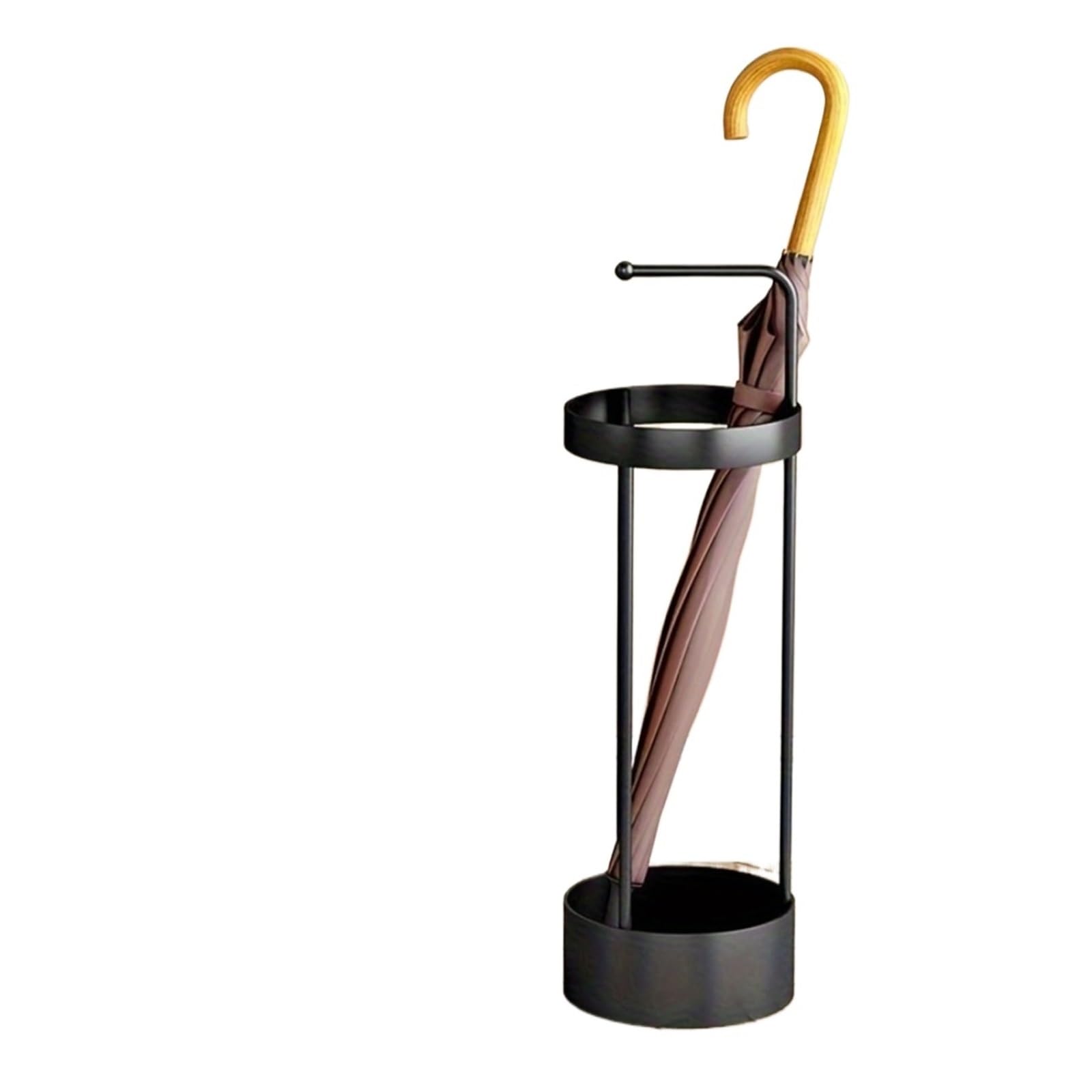 FVDZRFIE Umbrella Stand Metal Metal Umbrella Stand, Sleek Storage Rack For Home, Holds Multiple Umbrellas(FP0034-Black)