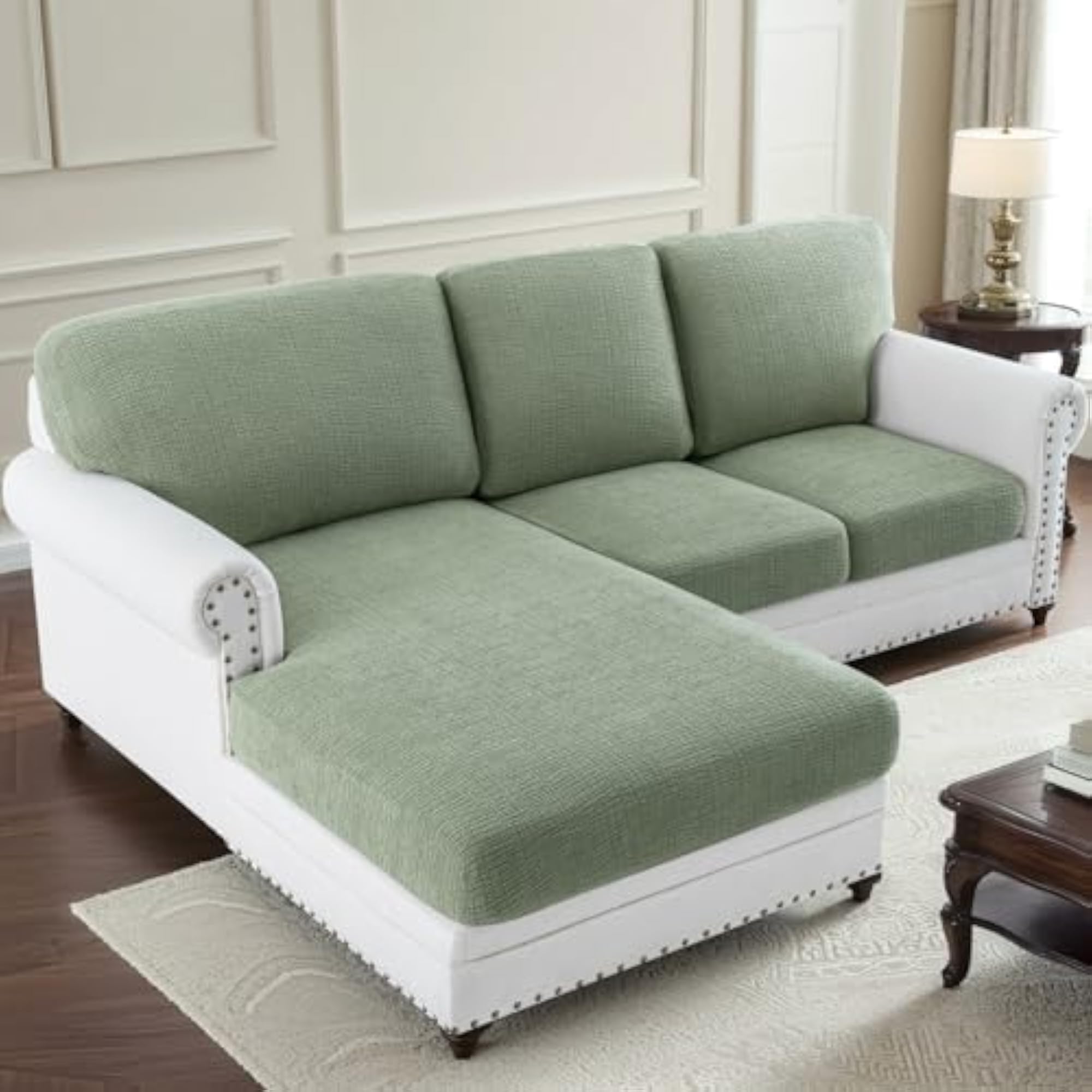 Super Stretch Jacquard Couch Cushion Covers, Furniture Protector