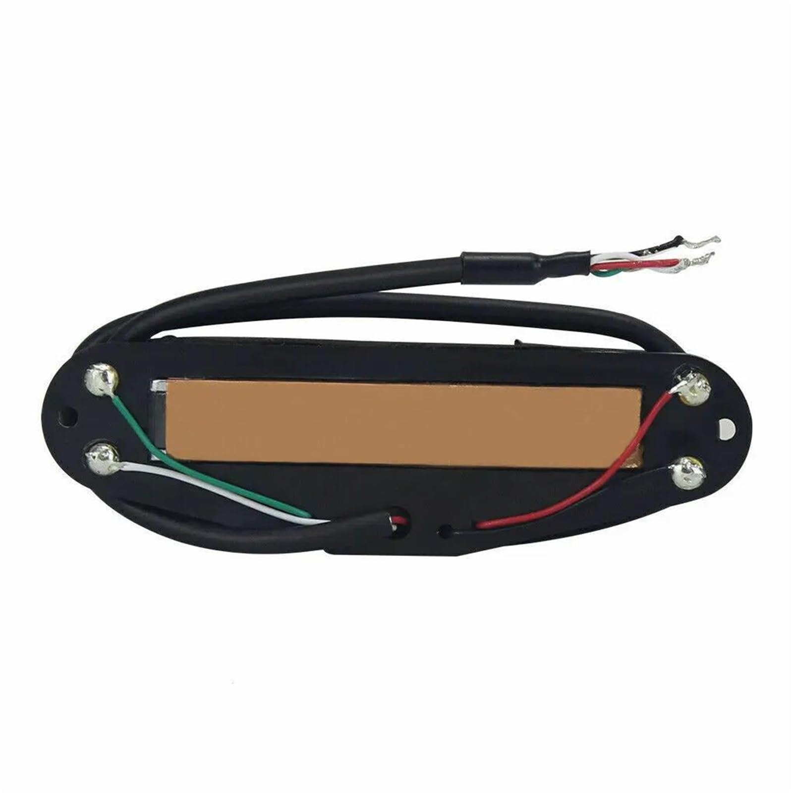 Repuestos Para Pastillas De Guitarra Pastilla De Guitarra Eléctrica Individual Cortable De Doble Bobina | Pastilla de riel plateado negro pequeño de cerámica de bajo ruido con doble riel