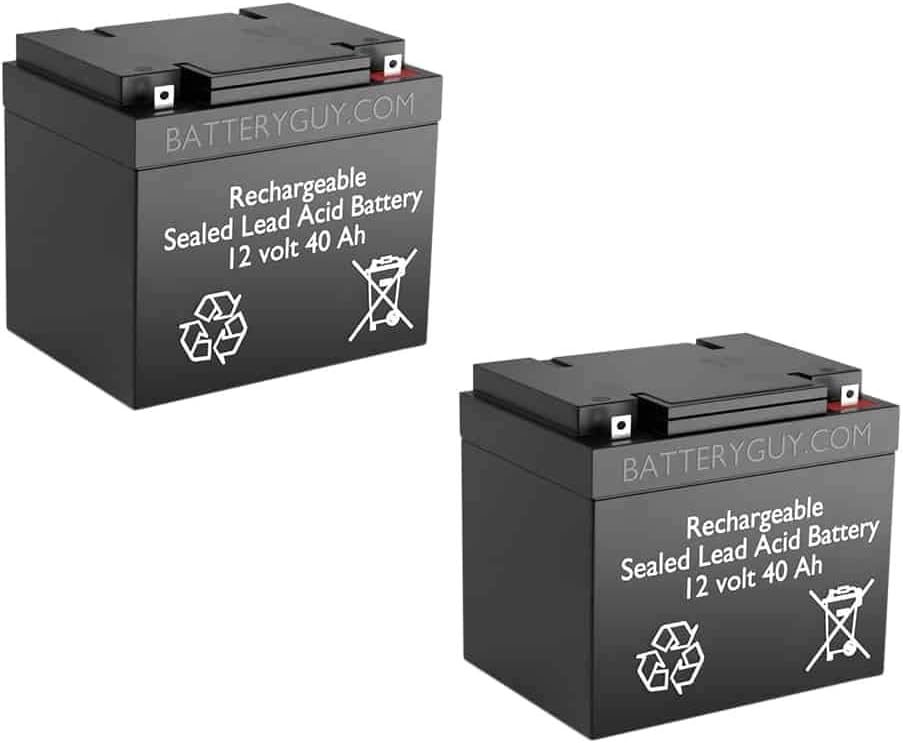 BatteryGuy UB12400 Replacement 12V 40Ah Battery - BatteryGuy Brand Equivalent (Qty of 2)