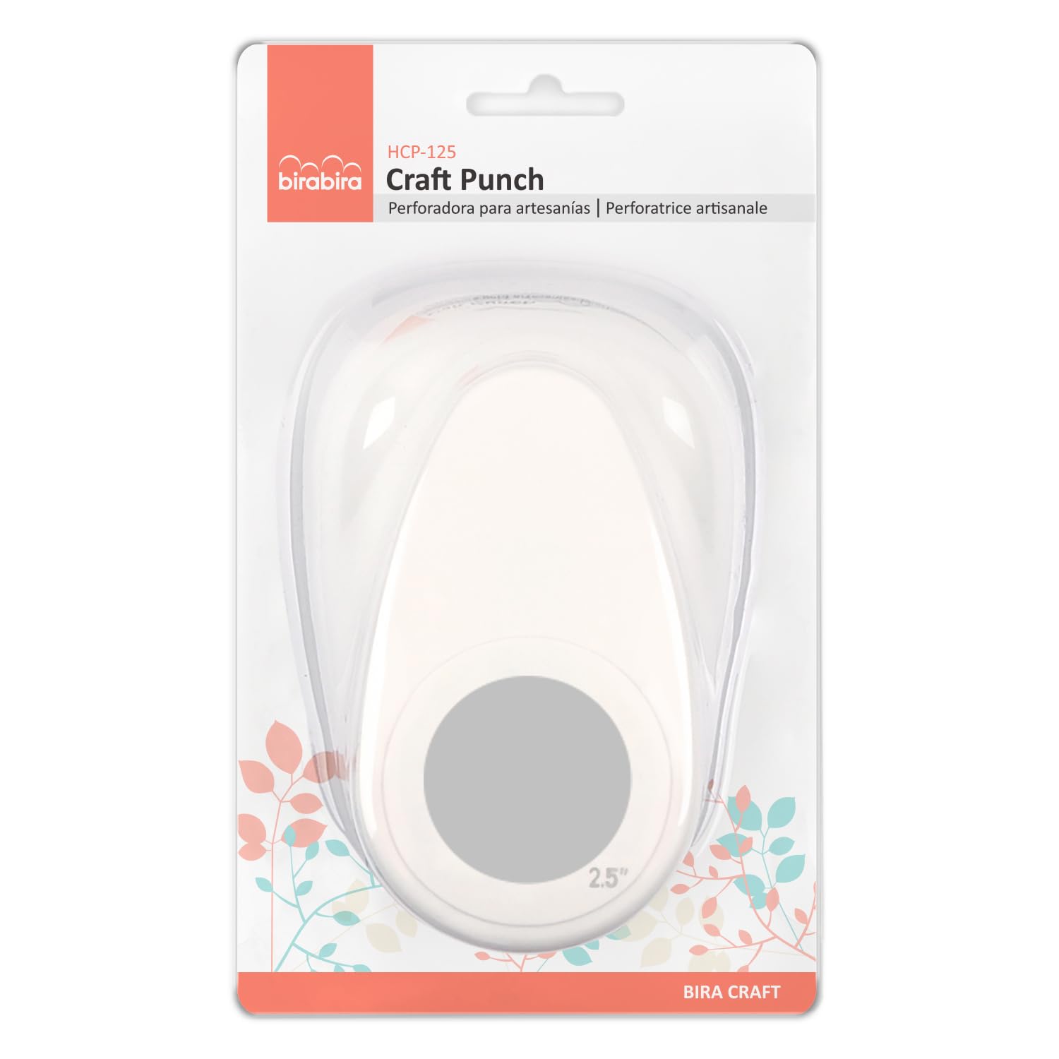 Bira Craft - Perforatrice a leva circolare, 6,3 cm, per lavori con carta, scrapbooking, biglietti
