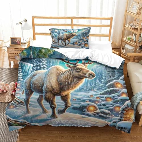 Housse de couette Mouse en microfibre pour lit simple 135x200cm avec taie d'oreiller - 3