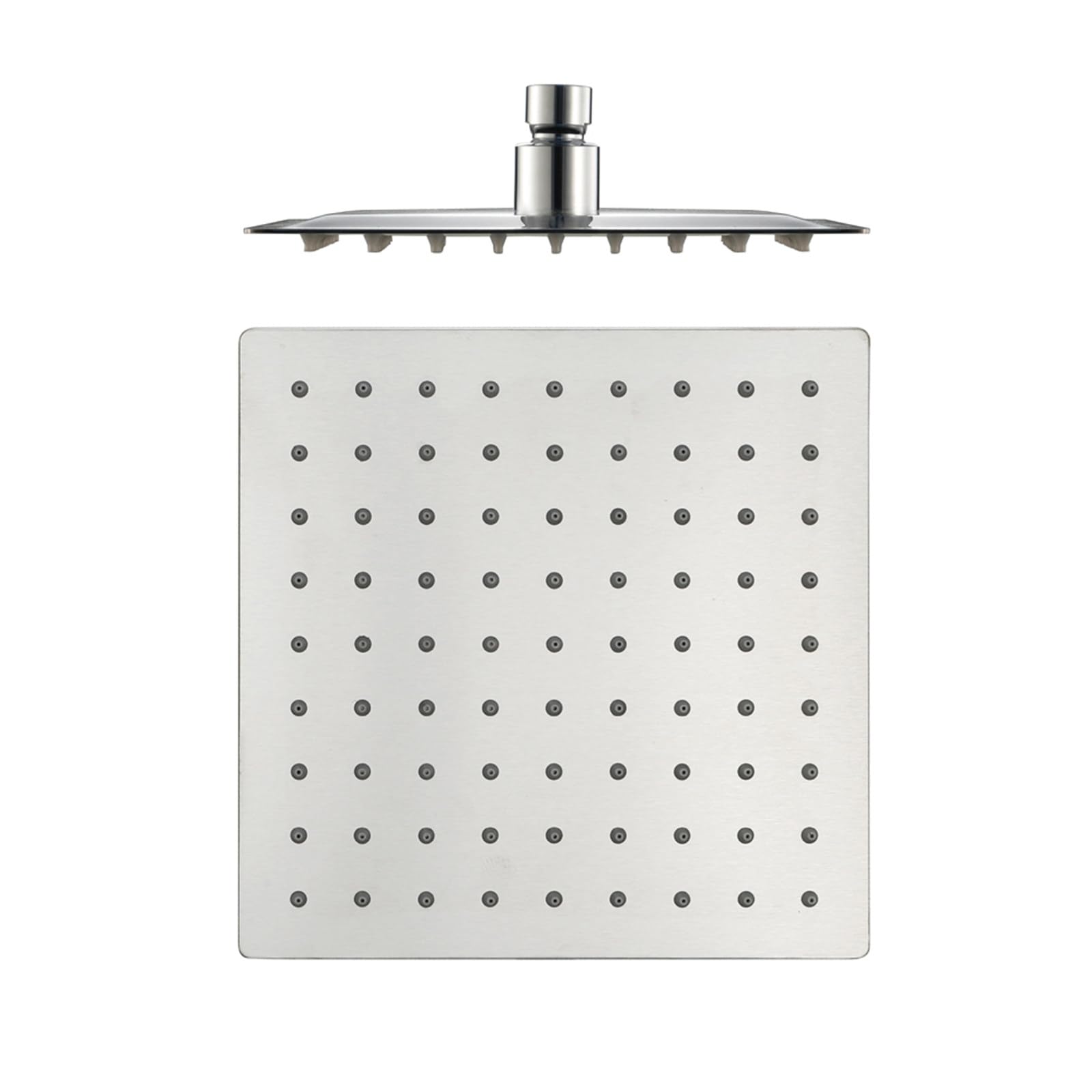 16 Pulgadas Rociador para Ducha de Alta Presión, Giratorio 360°, Cuadrado Cabezal de Ducha Lluvia de Acero Inoxidable Alcachofa Ducha con Ducha Boquillas Antical, 40x40cm Cromo