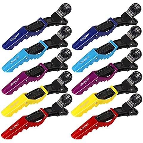 Beayuer 10 Pcs Professional Salon Hair Clips Cover