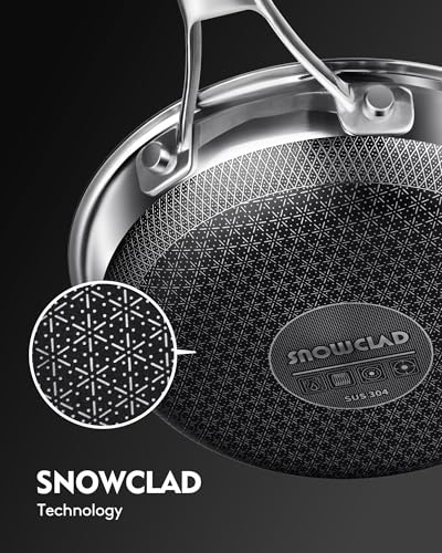 SNOWCLAD Pots and Pans Set Non Stick Stainless Steel Kitchen Cookware - image 9