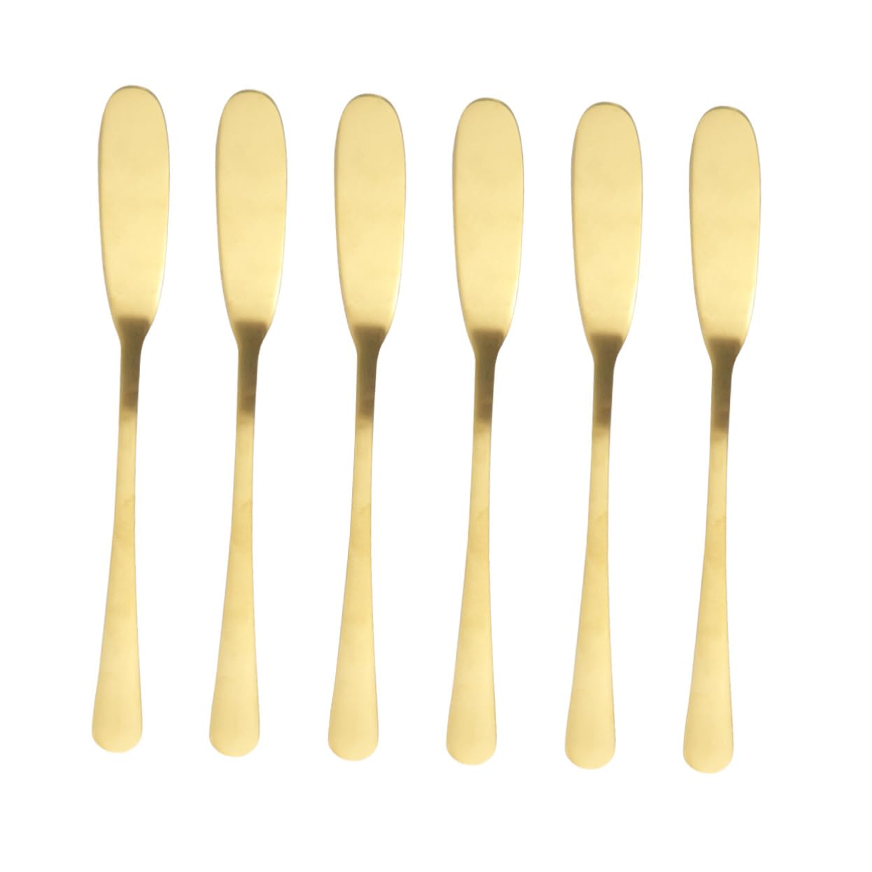 SOLUSTRE 6Pcs Stainless Steel Butter Spreaders for Cake Decorating Jam Cream Cheese Easy to Clean Kitchen Utensils for Baking for Restaurants Catering