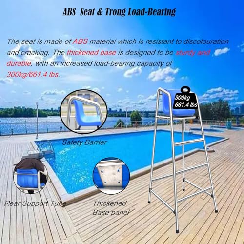 Silla de salvavidas para piscina de acero inoxidable 304 miniatura 6