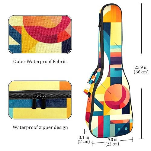 Waterproof Oxford Cloth Ukulele Bag Fairy with Bird and Flower Durable & Stylish Ukulele Case with Storage Geometric Cute Pattern - Les Beatles, Paul McCartney, John Lennon, RIngo Starr, George Harrison Waterproof Oxford Cloth Ukulele Bag Fairy with Bird and Flower Durable & Stylish Ukulele Case with Storage Geometric Cute Pattern – Image 5