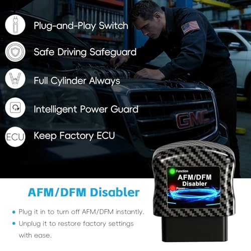 Image of AFM DFM DOD Disabler American Design, Compatible with GM V6 V8 4.3L 5.3L 6.0L 6.2L, Fit Chevy Silverado GMC Sierra Yukon Cadillac Escalade, Automotive Fuel Injection Electronic Control Units