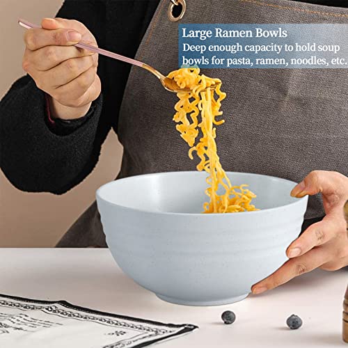 【6 Pcs】Unbreakable Mixing Bowls Unbreakable Salad Bowls, 68 Ounces Microwave And Dishwasher Safe Bpa-Free Serving Bowls For Cereal, Salad, Soup, Ramen,Noodle,Oatmeal,Snack Apply To Kitchen, Freezer #TOP6