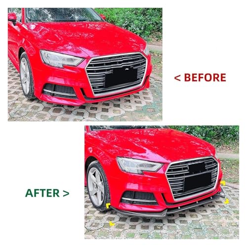 Becquets avant et diffuseur de rechange pour moderniser le pare-chocs Audi A3 8V