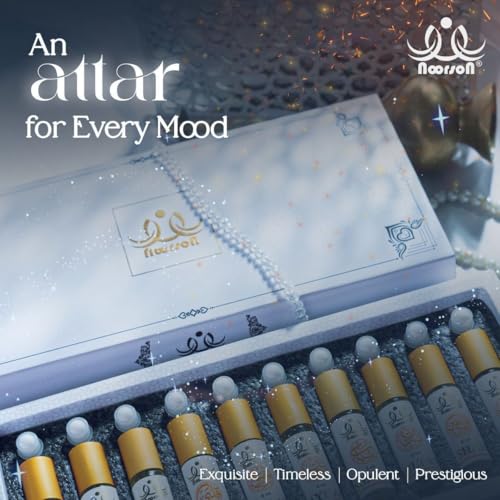 Image of Premium Classic Attar Combo Pack of 10 (6ml Each) - Long Lasting Alcohol-Free Perfume Oils | Luxury Roll-On Fragrance Set for Men & Women | Natural Arabian Ittar Collection | Daily Wear & Gift Purpose Attar Kit