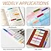 Sticky Index Tabs Book Page - 500Pcs 2 Inch Writable Colored Pages Markers, Repositionable File Tab Flags Labels Self Adhesive Reading Divider Sticker for Books, Binders, Notebook and Folders (21 Set)