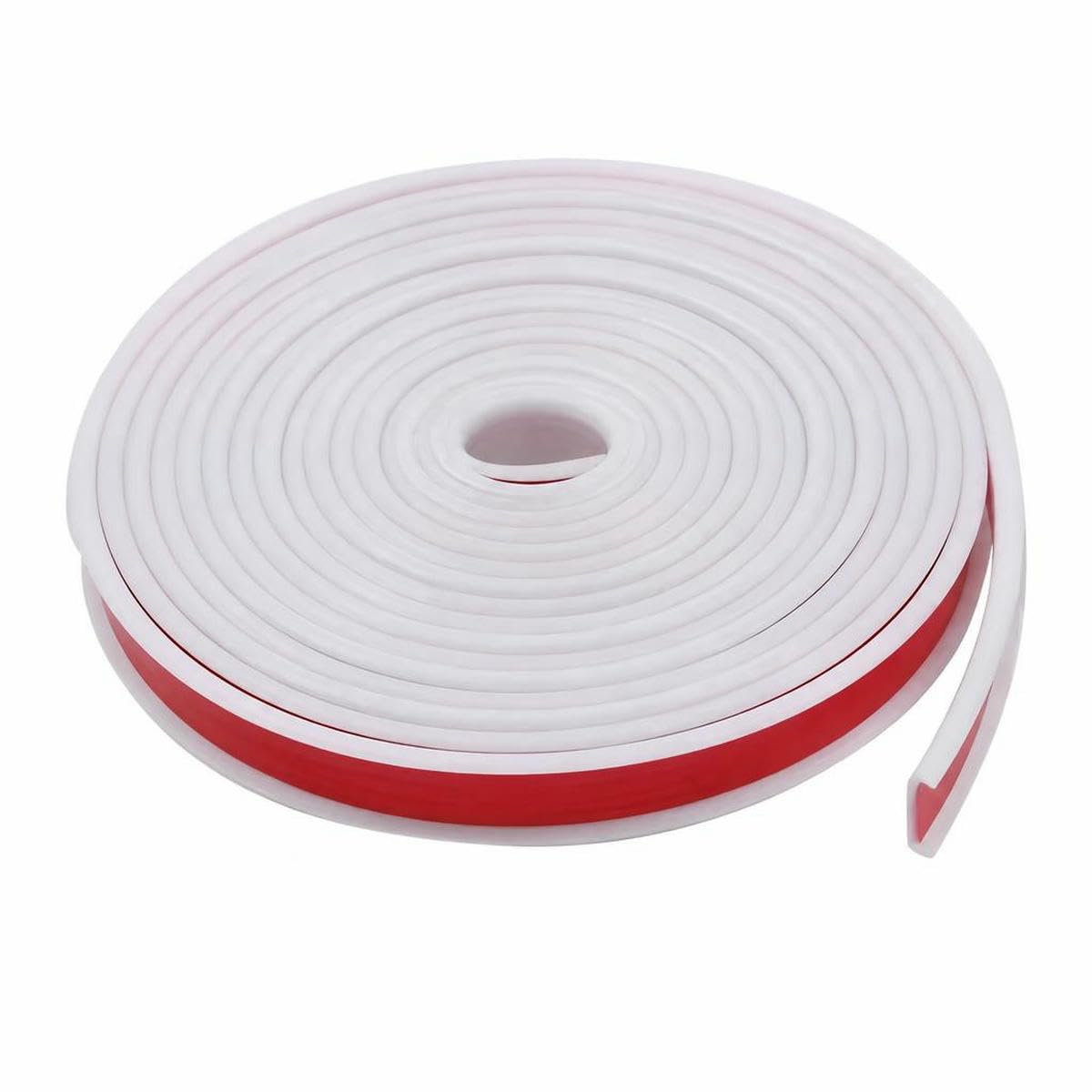 U-Shape Flexible Edge Banding 5M Self-Adhesive Wood Board Veneer Edging Protector Cabinet Furniture Repair Restoration Corner-white-18mm