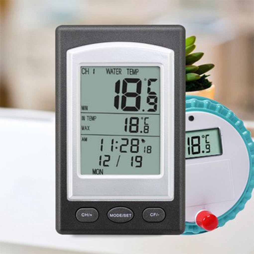 Pływający termometr do basenu z połączeniem bezprzewodowym, dokładność do ±9℉, do akwariów, funkcje połączenia bezprzewodowego