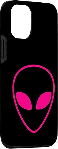 Miniatura 3 de iPhone 13 Pro Alien Head Outline Halloween Fun UFO Rosa Extraterrestre Case