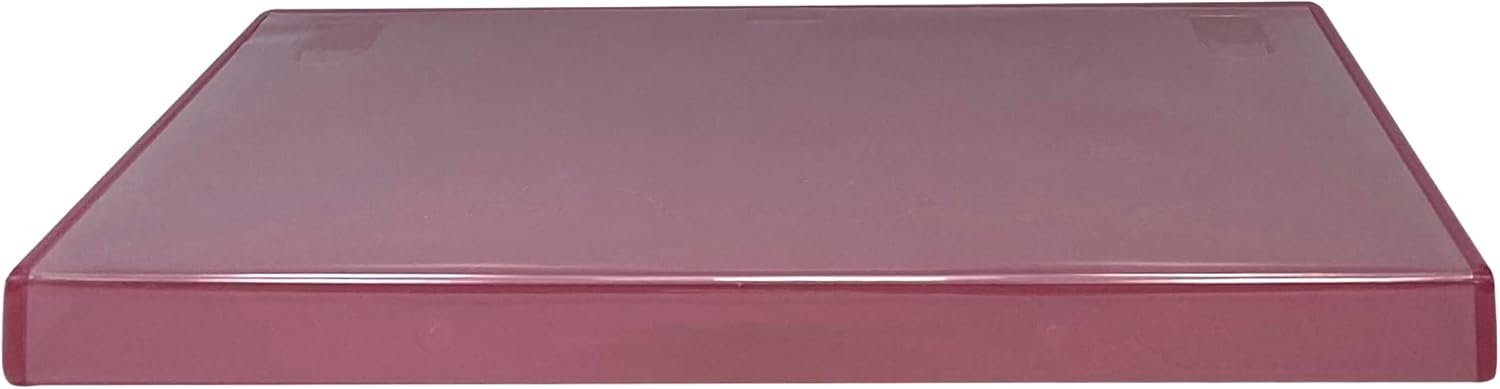 Mediaxpo 100 Standard Clear Red Color Single DVD Cases
