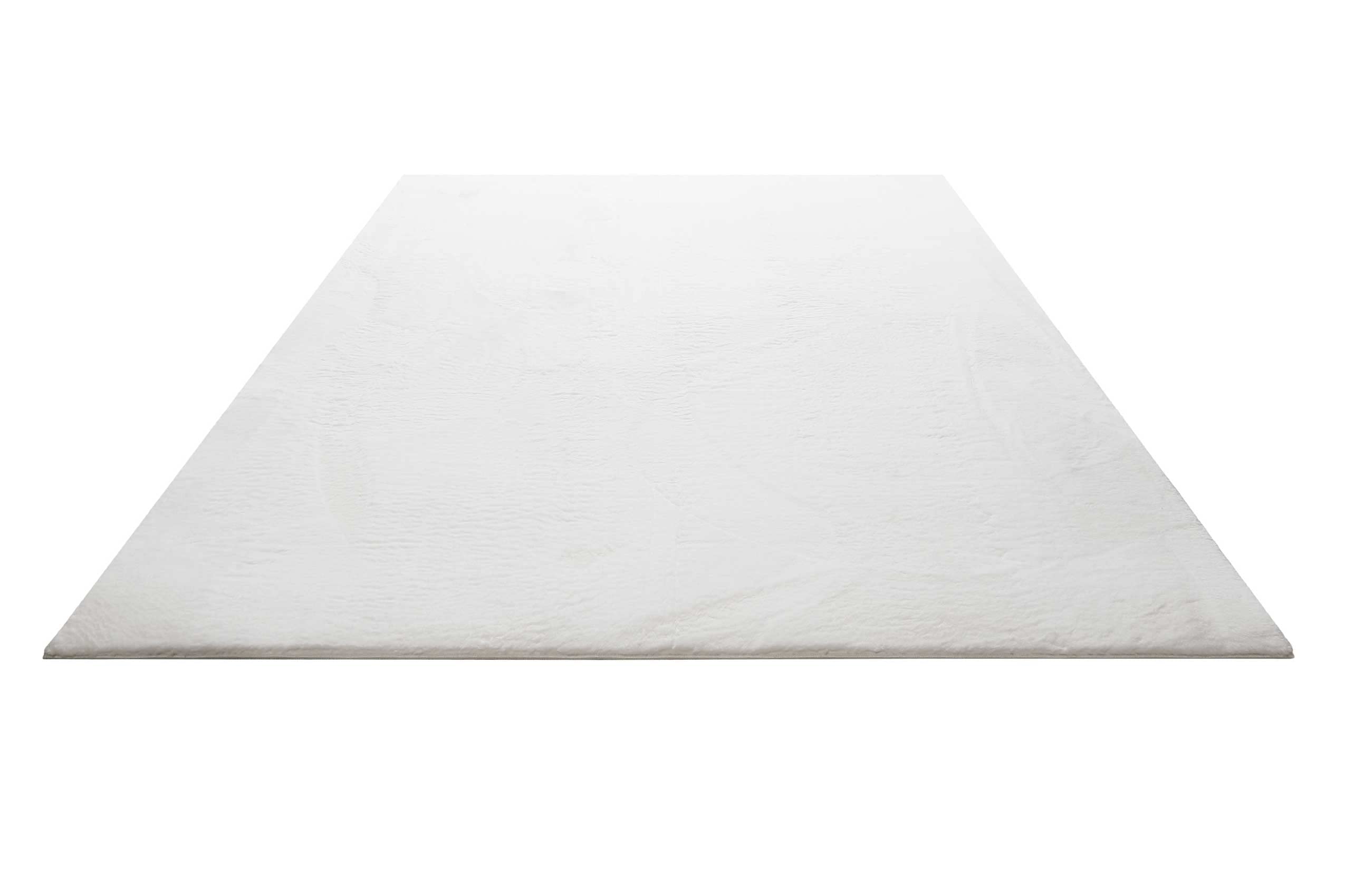 Homie Living Villa Rosso getufteter Läufer, 200 x 290 cm, weiß | Kunstfell Teppich, Teppich rund, einfarbig, weich und flauschig, pflegeleichter Teppich, bestens geeignet für Wohnzimmer