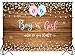 Mocsicka Boy or Girl Gender Reveal Backdrop Pink or Blue Gender Reveal Party Decorations 82x60 inch Wood Floor Photography Background Banner