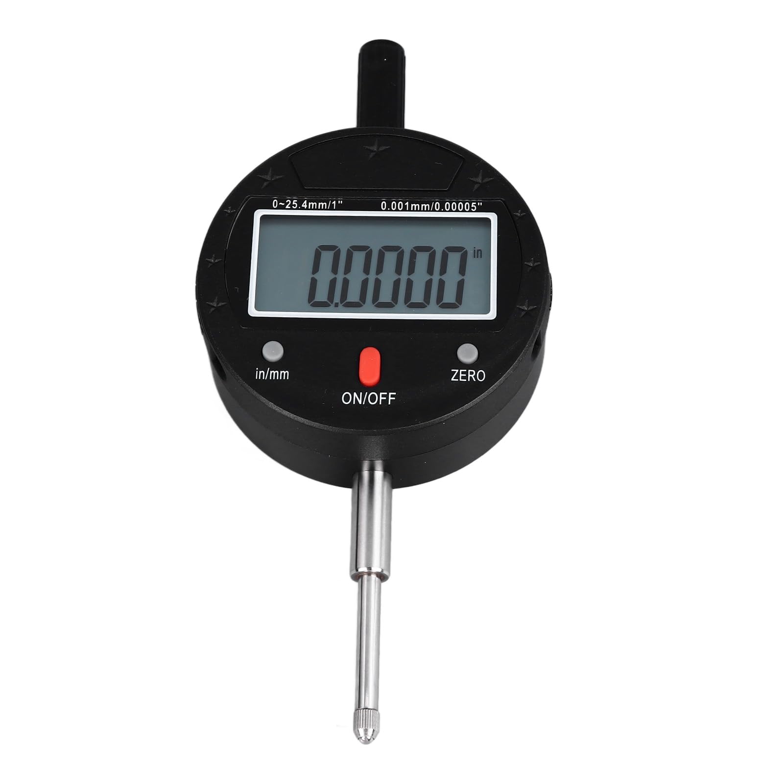 Dial digital Indir 3V 0 rango de 25,4 mm, dial electrónico Indir con resolución de 0,001 mm, sonda IP54 Indir para