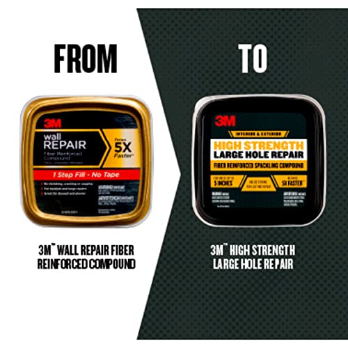 3M High Strength Large Hole Repair, Fiber Reinforced Spackling Compound, 32 Oz. #TOP1