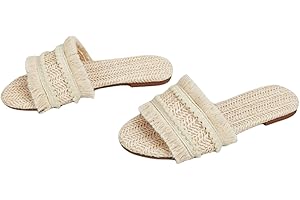 Women's Raffia Sandals: Woven Slides for Summery Comfort
