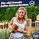 DANJOY Hühnerzaun I 120cm hoch I 25m lang I Der Zaun für Hunde oder Kleintiere ist besonders engmaschig, stabil - kein Durchhängen I 20x Befestigungen I Hundezaun Garten - Schwarz