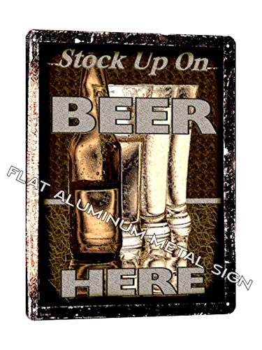 RETRO SIGNS BY J E MATRIX Bar Beer Glasses Sign Metal Great Gift Vintage Style Pub Home Wet bar Wall Decor Art 737