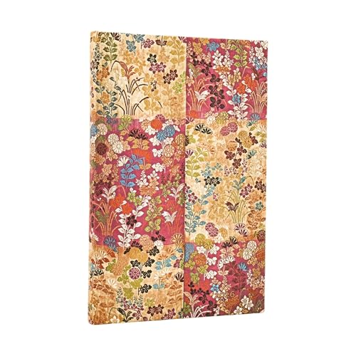 Paperblanks | 2026 Kara-ori Rosa | Kimono Japonés | 12 Meses | Maxi | Vertical | Cierre con Banda Elástica | 160 Pg | 100 GSM