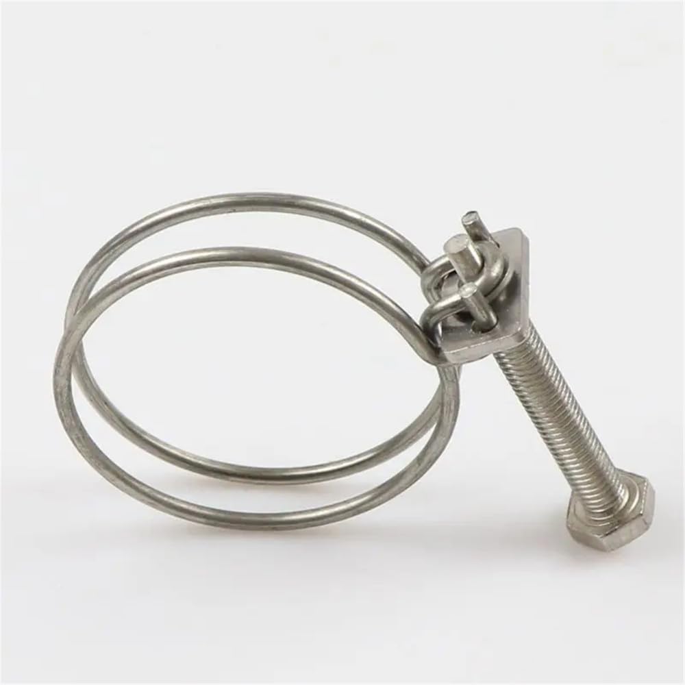 Podwójne zaciski do węży, zaciski do rur, Zacisk węża z podwójnym drutem ze stali nierdzewnej 304(2629mm X 3.0)