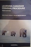 Learning Canadian criminal procedure 0779823923 Book Cover