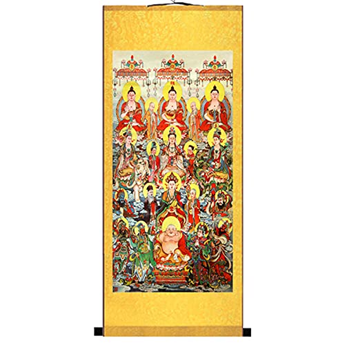 Ornements traditionnels en soie de peinture bouddhiste PANKERS