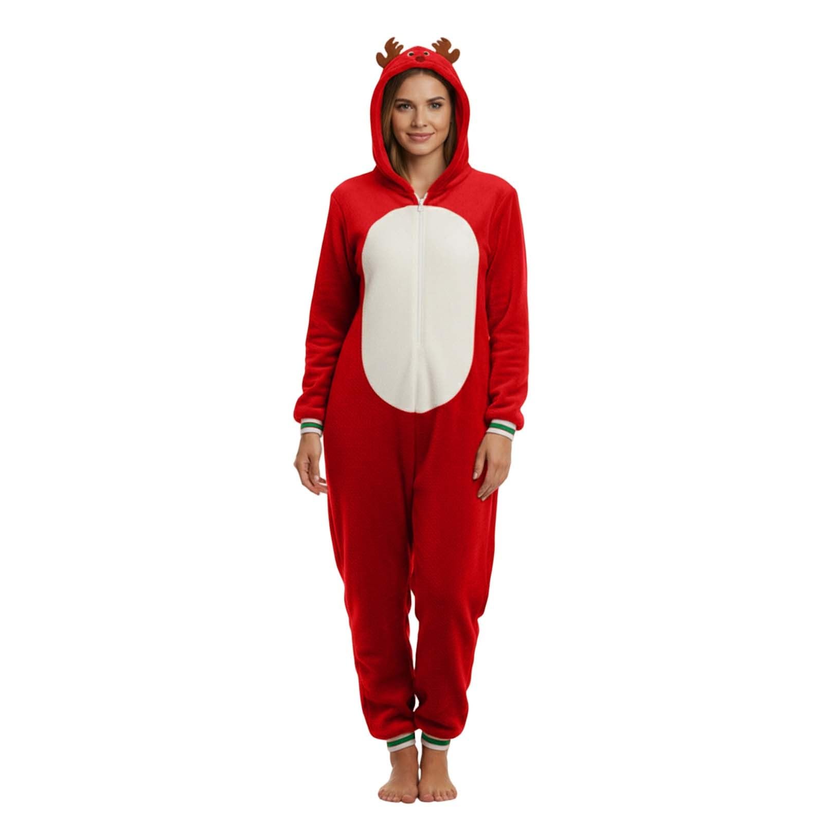 Pijama Familiar Conjunto Polar Reno para Noches Cálidas Cómodas fiestas de año Fotos Familia Traje Casual Navidad