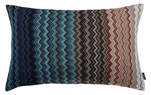 Eagle Products Firenze Cojín Funda de cojín L Tamaño 40 x 60 cm L Color 23 Azul L Pura Lana Virgen