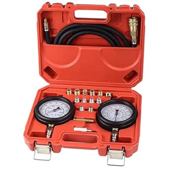 Master Engine and Transmission Oil Pressure Test Set – High and Low Pressure Gauges for Testing Transmission and Engine Pressure