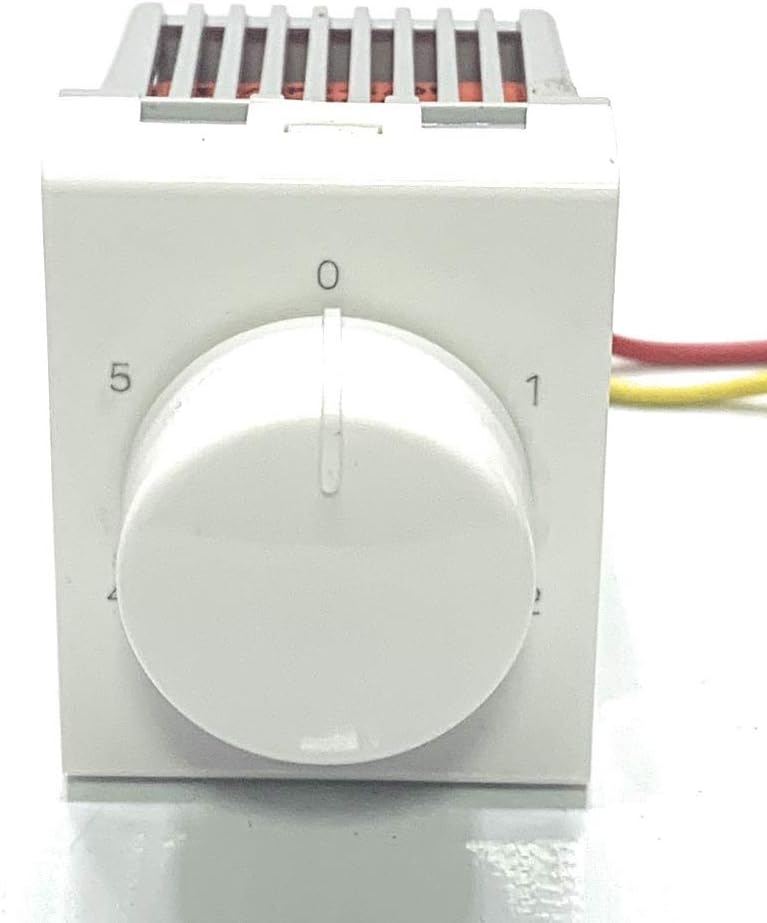 Litost L&T (Larsen & Toubro) Oris Fan Regulator 5 Step 240V AC 2-MOD White - (Pack of - 2)