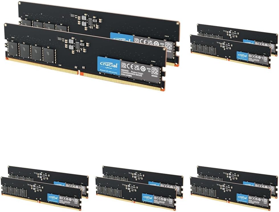 16GB Kit (2x8GB) (Pack of 5)